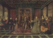 Lucas de Heere The Tudor Sussceesion oil painting on canvas